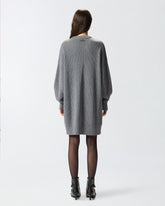 Abito in maglia con collo strass - | Pinko