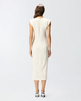 Fitted dress with jewel embroidery - | Pinko