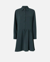 Abito corto in tessuto fluido - | Pinko