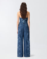 Floral denim jeans - | Pinko