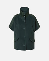 Cappa in panno con collo alto - | Pinko