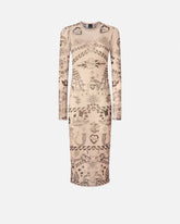 Abito in tulle stampato - | Pinko