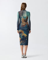 Abito in tulle stampato - | Pinko