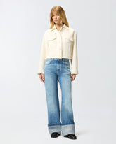 Chaqueta trucker de bouclé de algodón y lana - | Pinko