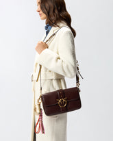 Borsa a mano media Love Bag One Slouchy in pelle con doppia tracolla - | Pinko