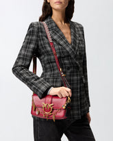 Bolso de hombro pequeño Mini Love Bag Slouchy de piel con doble correa bandolera - | Pinko