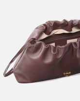 Bolso Clutch de hombro grande de piel con logotipo Love Birds - | Pinko