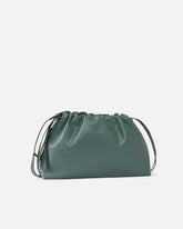 Large shoulder clutch in leather with Love Birds logo - | Pinko