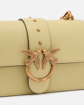 Love Bag One small crossbody bag in leather - Yellow | Pinko