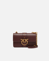 Love Bag One small crossbody bag in leather - Burgundy | Pinko