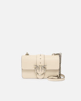 Borsa a tracolla piccola Love Bag One in pelle - Bianco | Pinko