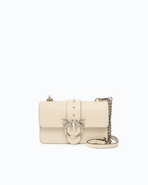 Borsa a tracolla piccola Love Bag One in pelle - Bianco | Pinko