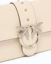 Love Bag One small crossbody bag in leather - White | Pinko