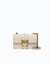 Love Bag One small crossbody bag in leather - White | Pinko