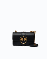 Love Bag One small crossbody bag in leather - Black | Pinko
