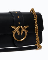 Love Bag One small crossbody bag in leather - Black | Pinko