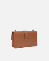 Love Bag One medium handbag in leather - Brown | Pinko