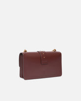 Borsa a mano media Love Bag One in pelle - Burgundy | Pinko