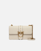 Borsa a mano media Love Bag One in pelle - Bianco | Pinko