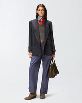 Shiny taffeta trousers - | Pinko