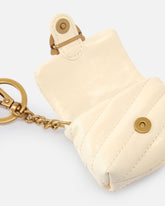 Γυαλιστερή δερμάτινη θήκη AirPods Love Bag Puff - | Pinko