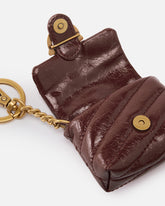 Γυαλιστερή δερμάτινη θήκη AirPods Love Bag Puff - | Pinko