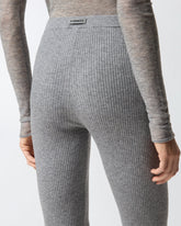 Long flared knit trousers - | Pinko