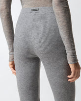 Lange, ausgestellte Hose in Strick - | Pinko