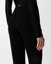 Long flared knit trousers - | Pinko