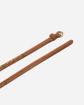 Cintura in pelle con borchie 1,5 cm - | Pinko