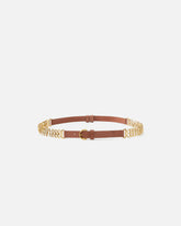 Cintura con inserto a catena 2 cm - | Pinko