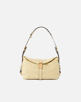 Mała skórzana torebka na ramię Saddle Bag - Żółty | Pinko