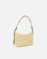 Mała skórzana torebka na ramię Saddle Bag - Żółty | Pinko