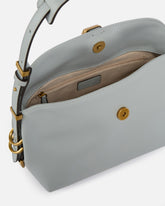 Saddle Bag small leather shoulder bag - Grey | Pinko