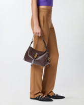 Mała skórzana torebka na ramię Saddle Bag - | Pinko