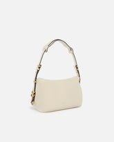 Saddle Bag small leather shoulder bag - White | Pinko