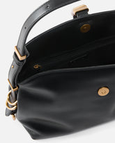 Petit sac porté épaule Saddle Bag en cuir - Noir | Pinko