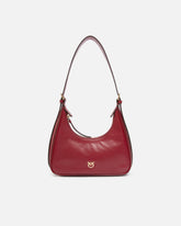Miss PINKO Mini hobo shoulder bag in shiny leather - | Pinko