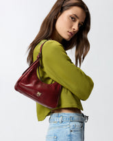 Petit sac hobo porté épaule Miss PINKO Mini en cuir brillant - | Pinko