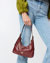 Petit sac hobo porté épaule Miss PINKO Mini en cuir brillant - | Pinko