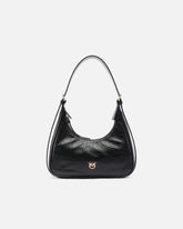 Borsa a spalla hobo piccola Miss PINKO Mini in pelle shiny - | Pinko