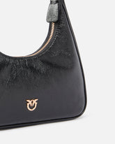 Kleine Hobo-Schultertasche Miss PINKO Mini aus glänzendem Leder - | Pinko