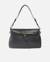 Belt Bag Big large shoulder bag in leather - Dark Grey | Pinko