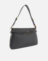 Belt Bag Big large shoulder bag in leather - Dark Grey | Pinko