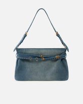 Duża dżinsowa torebka na ramię Belt Bag Big - | Pinko