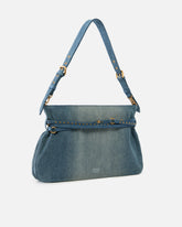 Duża dżinsowa torebka na ramię Belt Bag Big - | Pinko