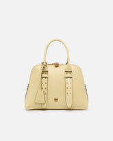 Escape Bag medium leather handbag - Yellow | Pinko