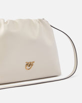 Borsa a spalla piccola in pelle con coulisse - | Pinko