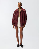 Giacca blouson over con profili a contrasto - | Pinko