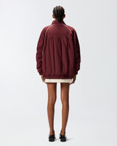 Giacca blouson over con profili a contrasto - | Pinko